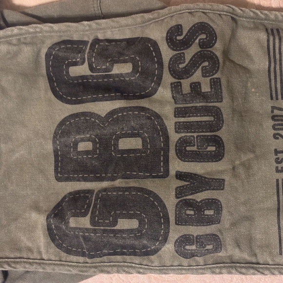 GBG BY GUESS crossbody bag canvas army green with black logo - Picture 13 of 16